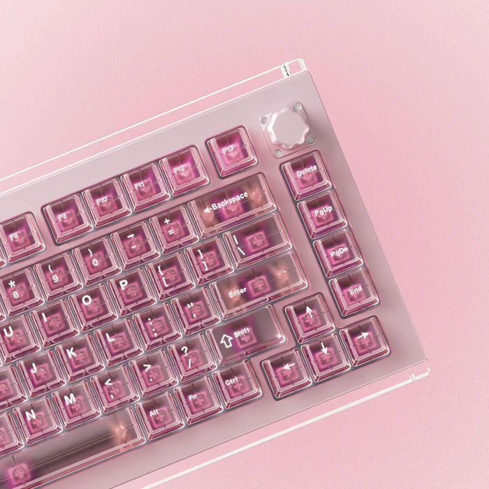 A75 Magnetic Switch Mechanical Keyboard - Pink RGB Backlight USB Gaming 8000Hz Programmable 82 Keys